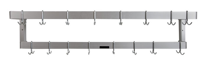 Double rack for wall installation